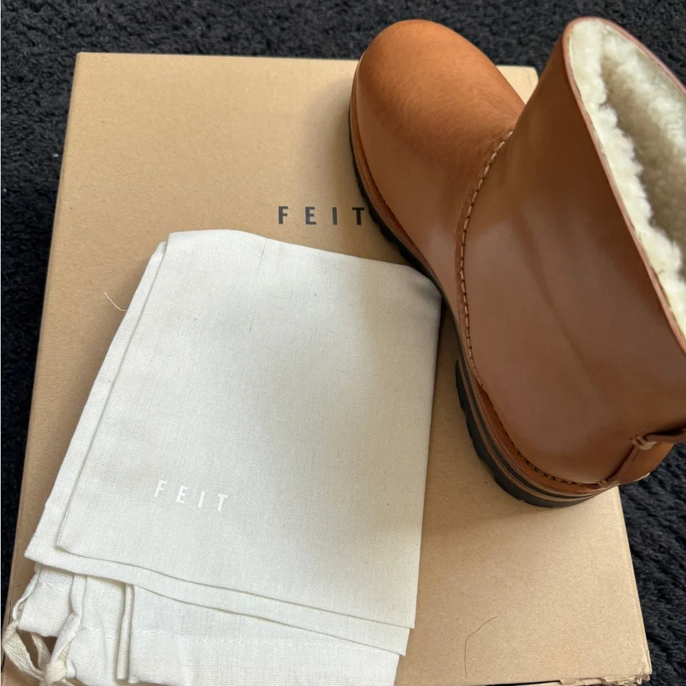 FEIT Shearling Boot Limited Addition Men’s Leather Tan Boots